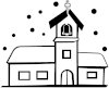冬　雪　教会
